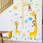 Vinilo Decorativo Medidor Altura Jirafa, Mono Wall Sticker - Imagen 4