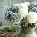 Flor Diente De Leon Con Hojas Decorativa 55 Cm - Imagen 3