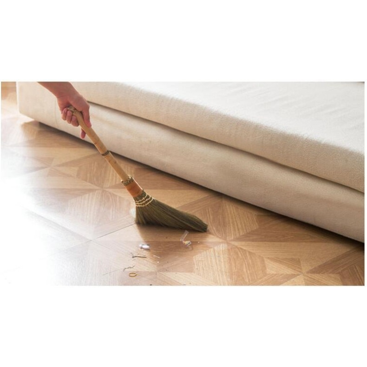 Escoba Cepillo De Paja Suave Limpieza Barrido - 60cm - Imagen 8