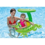 Salvavidas Inflable Para Bebe Con Techo Filtro Uv Intex - Imagen 3
