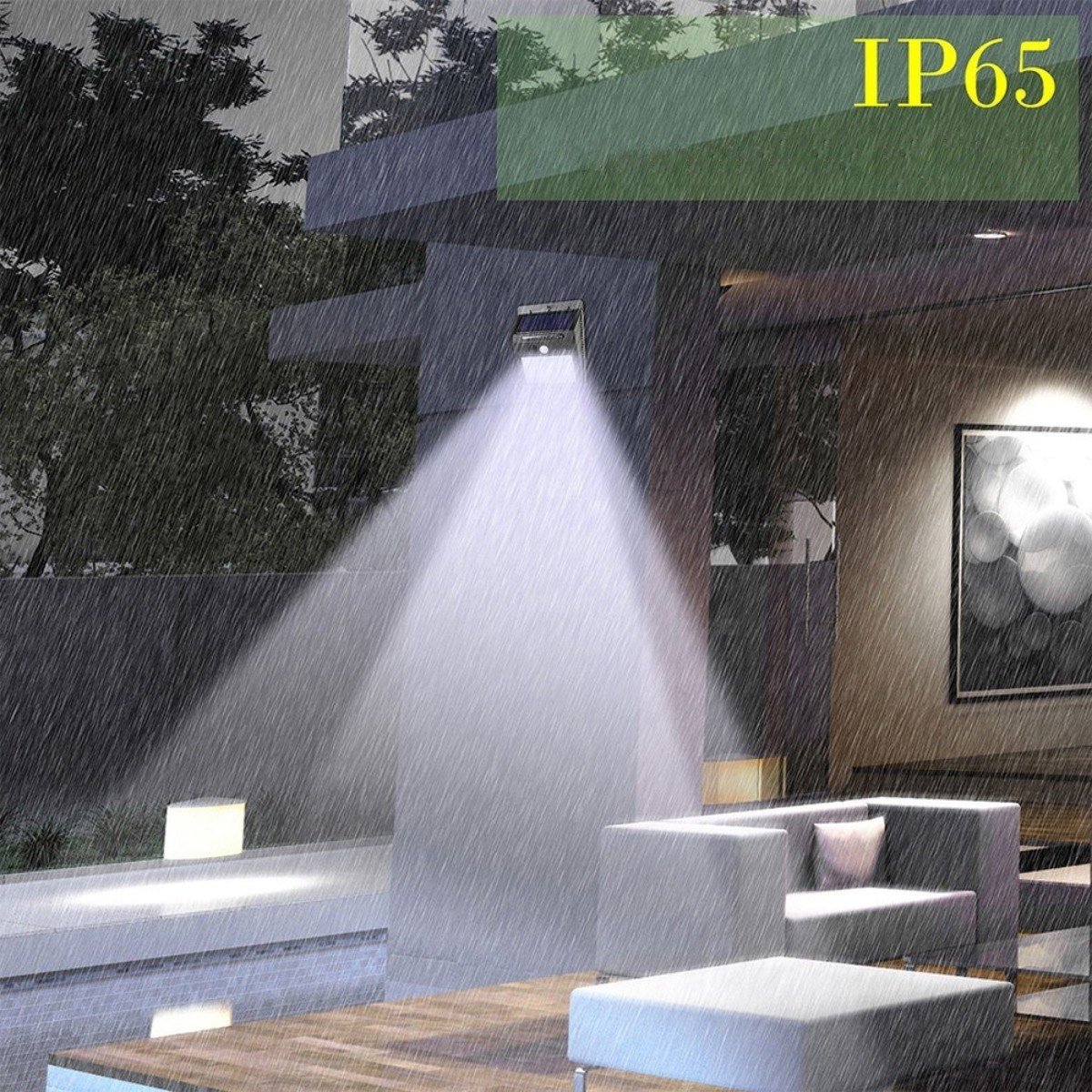 Foco Luz Led Solar Exterior 20 Led Con Sensor De Movimiento - Imagen 6