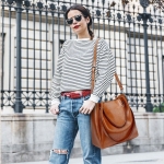Bolso Cartera Grande Cuero Pu Diseño Informal Gran Capacidad - Imagen 5