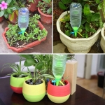 Tapa Botella Auto Riego Masetas Goteo Plantas Viaje X1 - Imagen 5