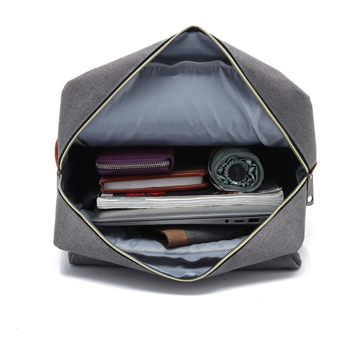 Mochila Unisex Laptop 17' Detalles En Ecocuero - Imagen 8