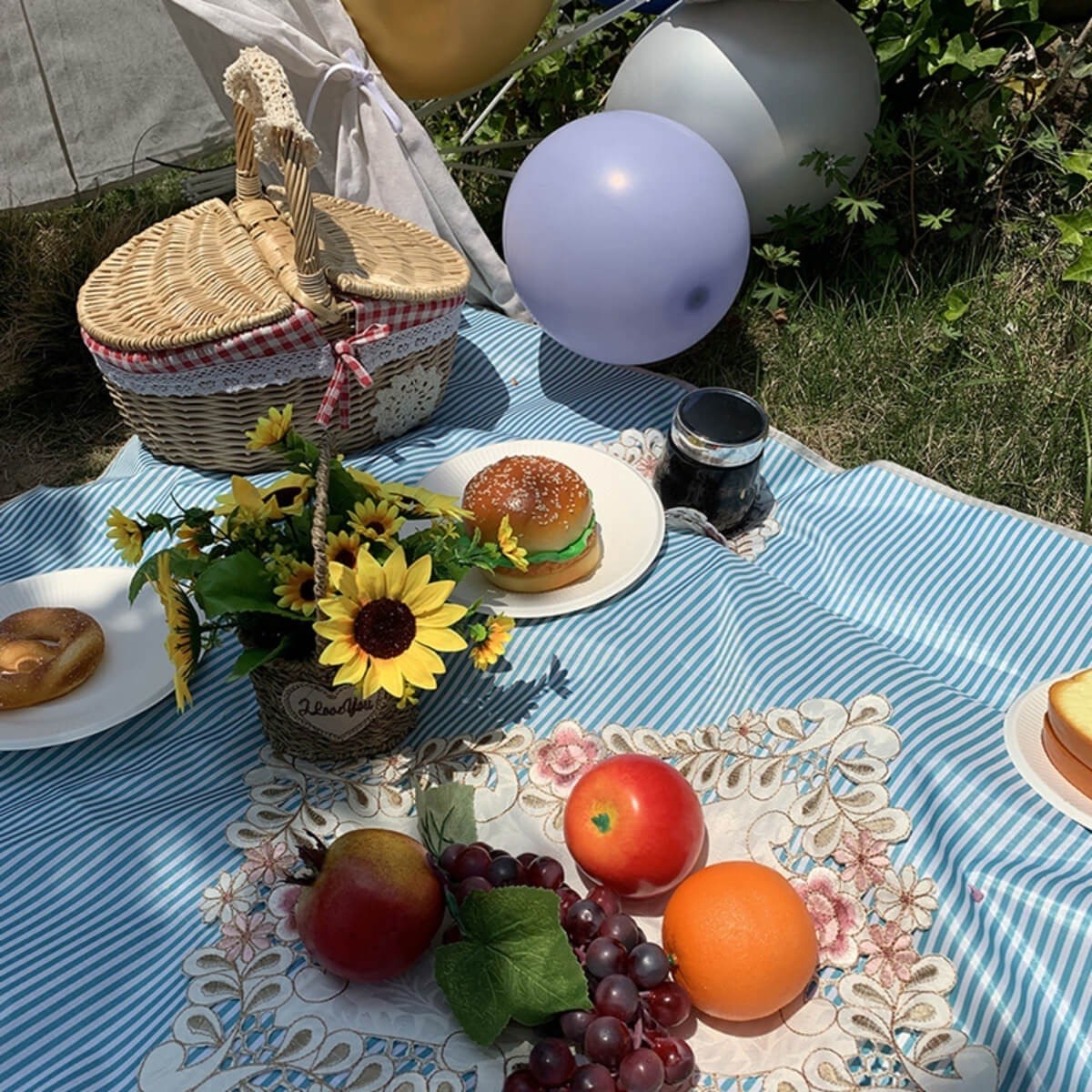 Mantel Para Picnic Impermeable Playa Camping Iluminaras - Imagen 33