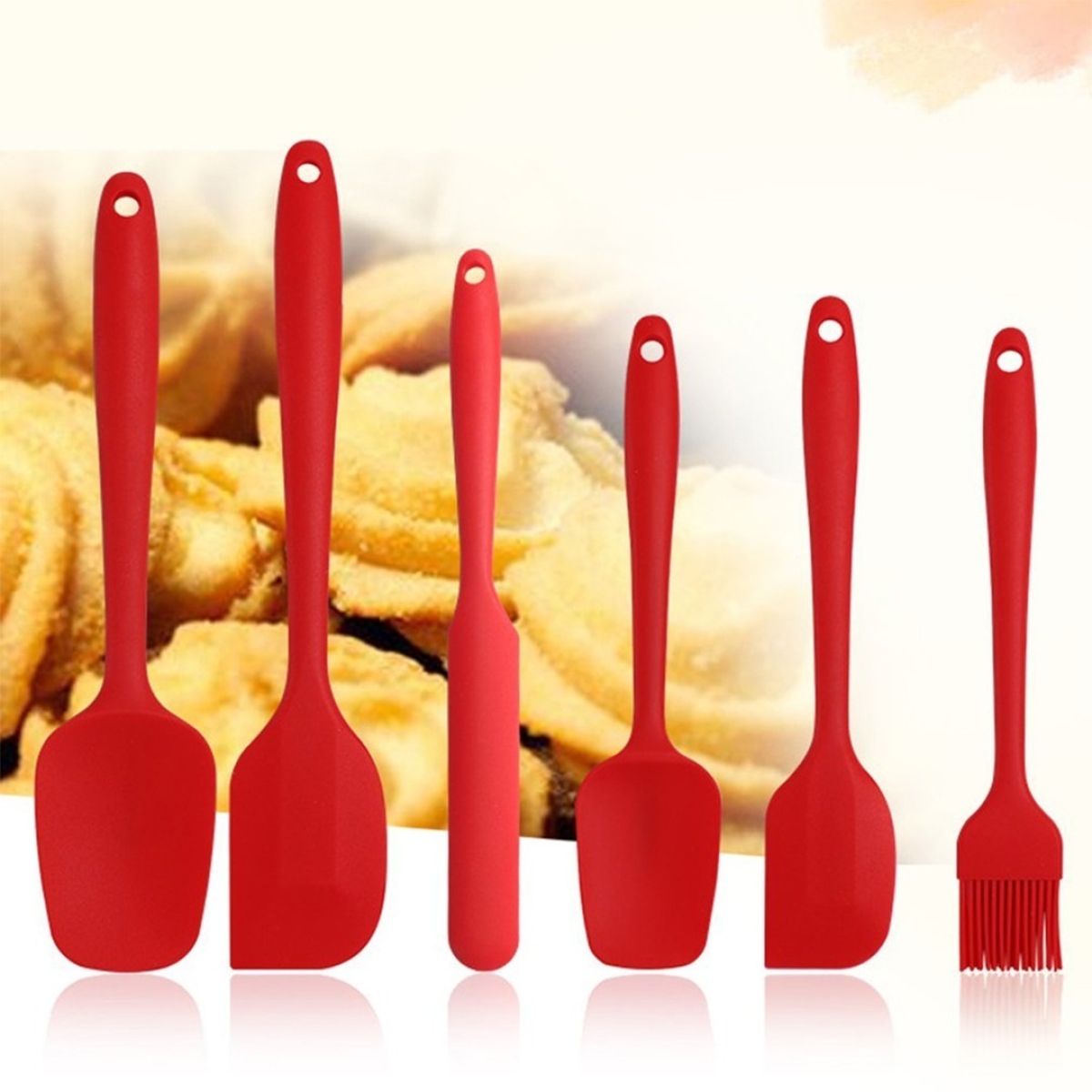Set X6 Utensilios Menage Silicona De Cocina Repostería - Imagen 6