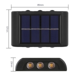 Lampara Exterior Foco Solar 6 Led Sensor Luminico - Imagen 4