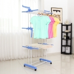 Estante De Secado Plegable Colgador De Ropa Almacenamiento - Imagen 3