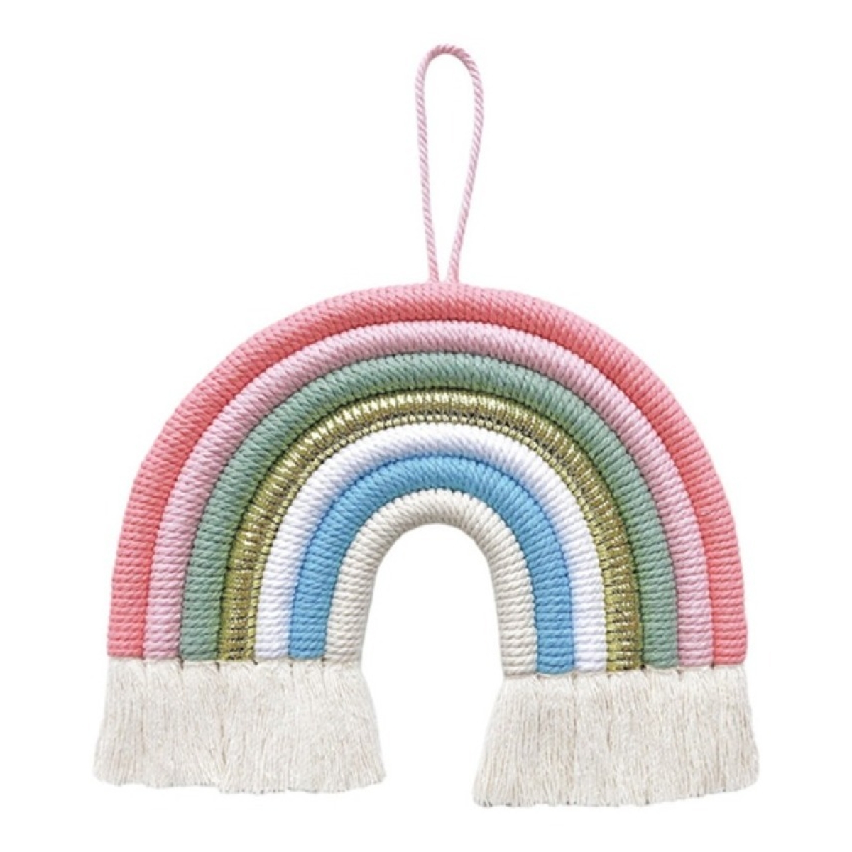 Colgante Para Pared Arcoiris Decoracion Infantil En Algodon - Imagen 7