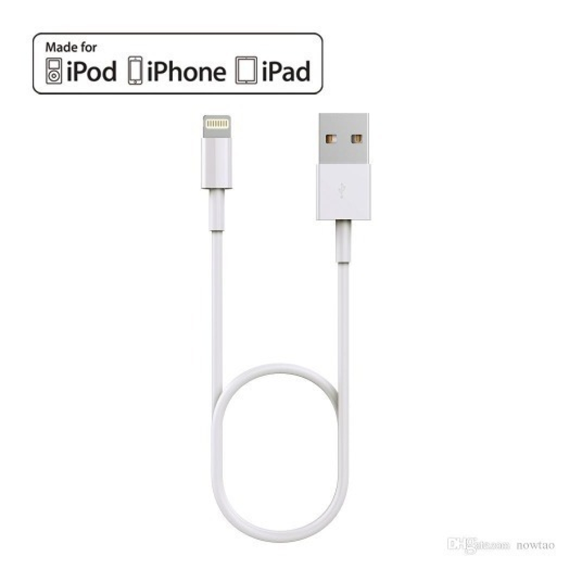 Cargador Cable iPhone 5 6 7 8 Se iPad Usb Original Garantía - Imagen 3