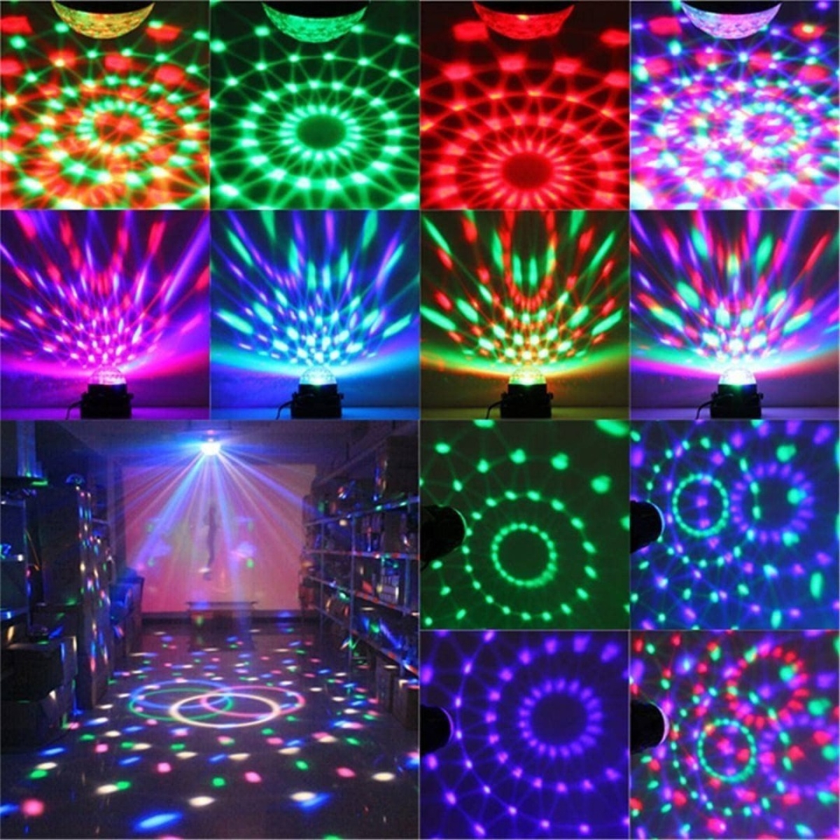 Media Bola Audiorítmica Luces Led Discoteca Fiesta C/control - Imagen 4