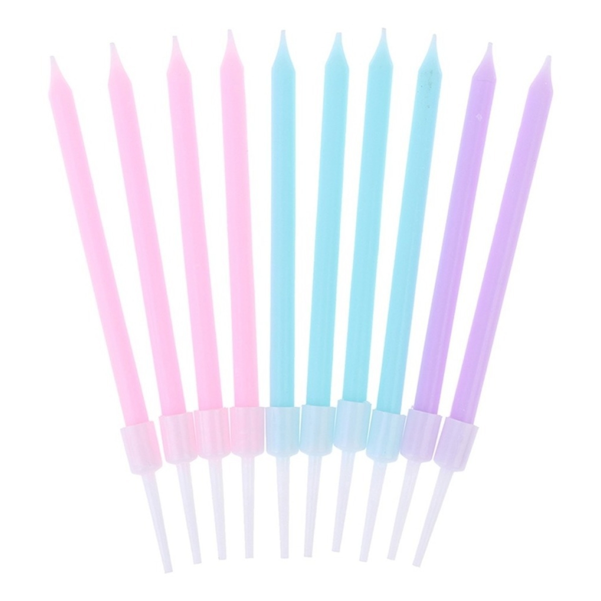 Velas Decorativas De Colores Para Cumpleaños Fiestas - Imagen 2