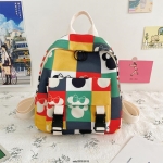 Mochila Infantil Escolar A Cuadros Disney Mickey O Minnie - Imagen 2