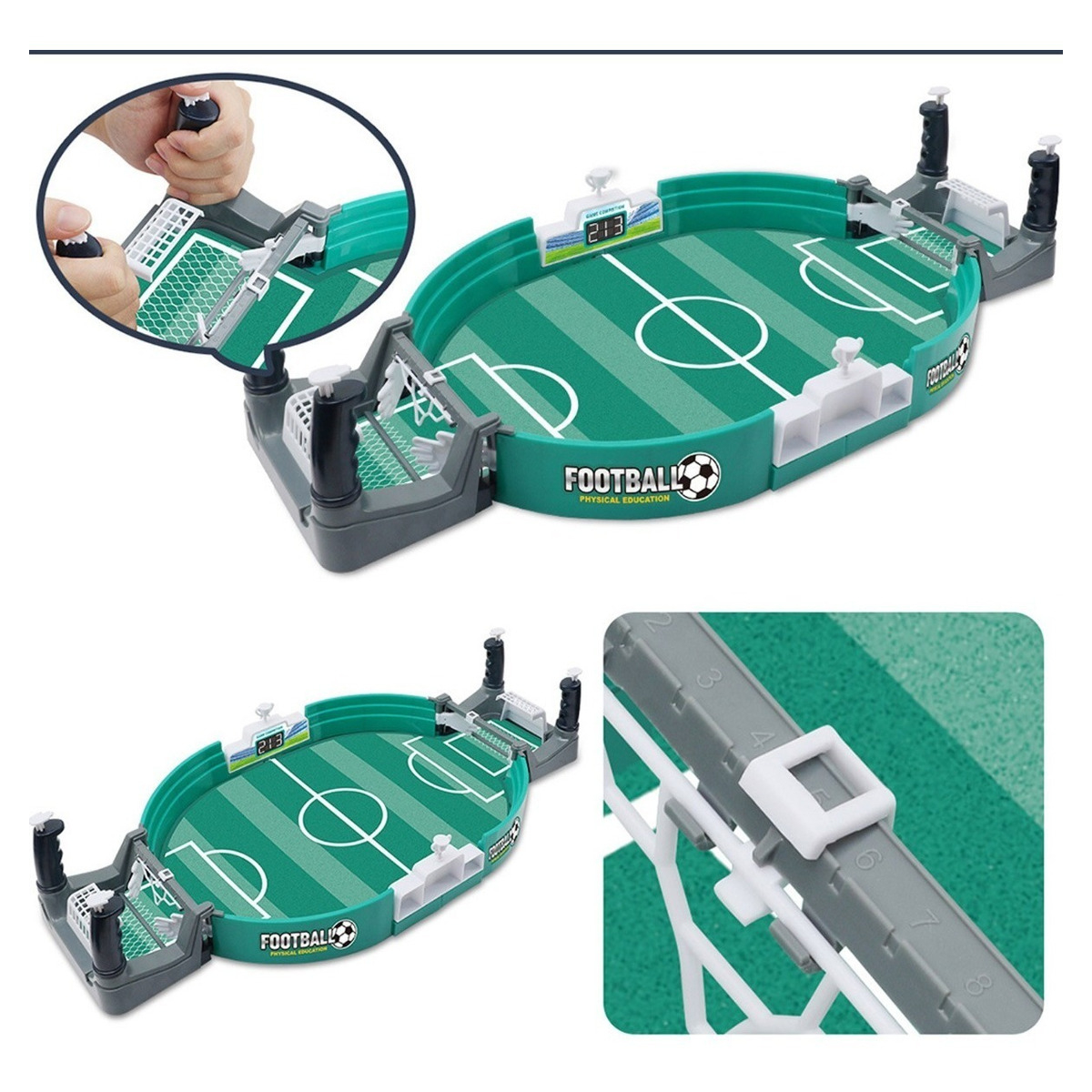 Juego Mini Futbolito De Mesa + 6 Pelotas Estilo Pinball - Imagen 5