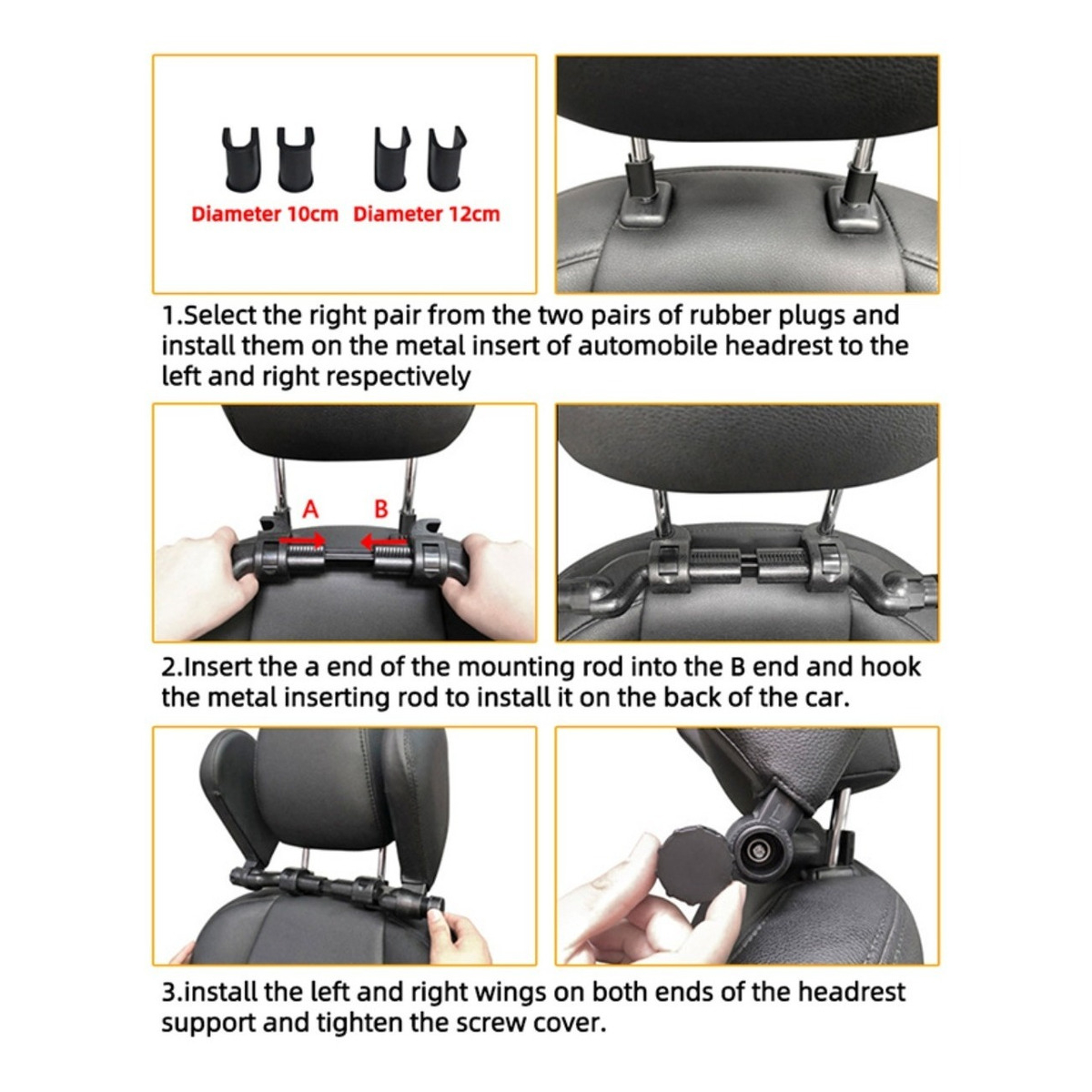 Accesorio Reposacabeza De Auto Almohada De Viaje Retraible - Imagen 6