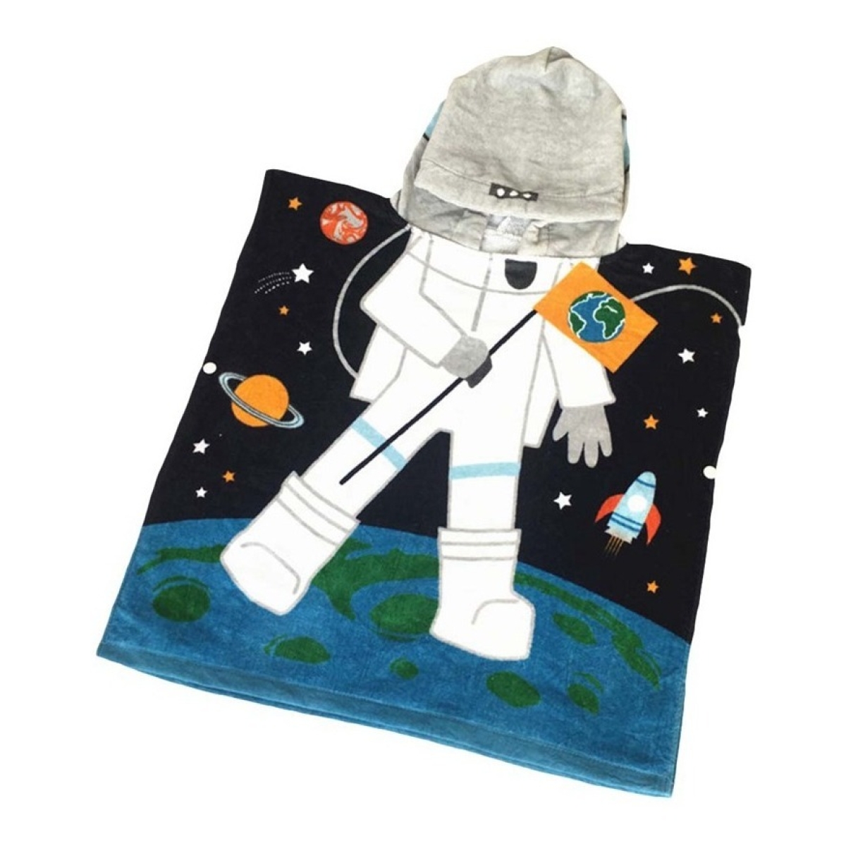 Toalla Playera Con Capucha Superabsorbente Varios Diseños - Imagen 1