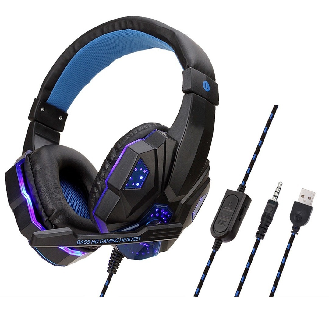 Cascos Gaming, Auriculares Gaming para PS4 PS5 PC Xbox One Switch