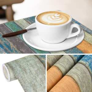 Papel Adhesivo Madera Pintada Tapiz Decorativo, foto 3