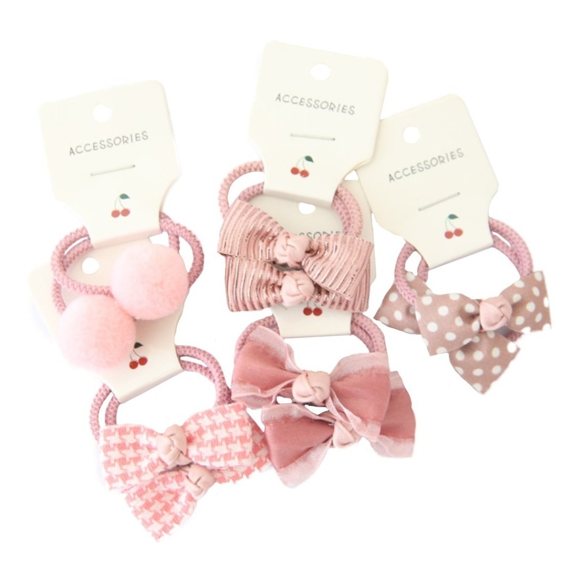 Pack X 5 Moñas Gomitas Para El Pelo Infantiles Iluminaras - Imagen 3