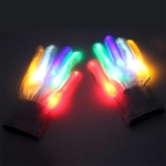 Guantes Led Neón Disfraces Fiesta Cotillón - Imagen 5