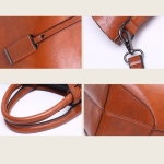 Bolso Gran Capacidad Bandolera Cartera Grande Cuero Pu - Imagen 7