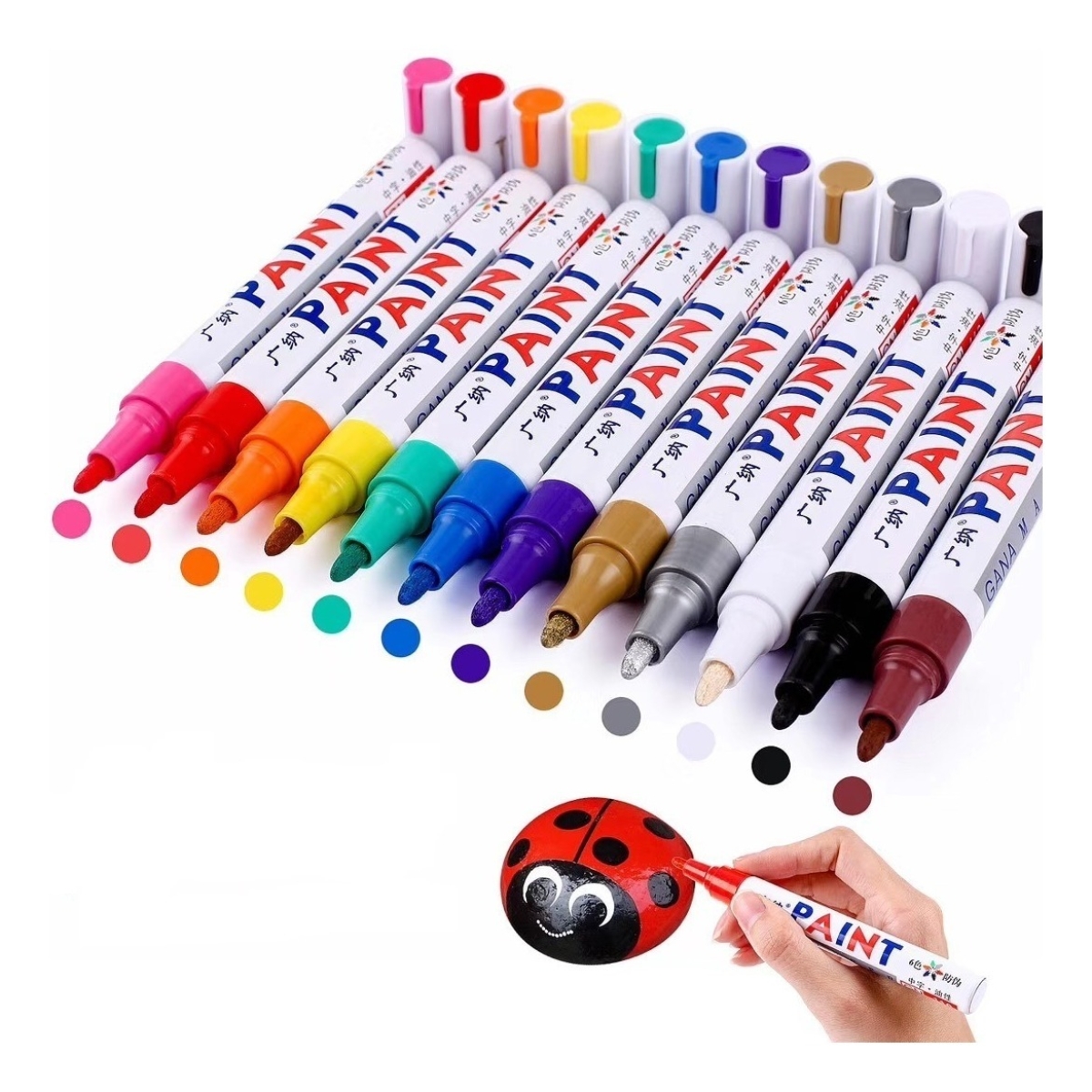Marcador Permanente Multiuso Varios Colores Unidad - Imagen 16