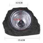 Lampara Solar Roca Luces Led Piedra Imitacion Luz Led Jardin - Imagen 2