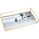 Set X2 Bandejas De Metal Para Organizar Maquillaje Joyas