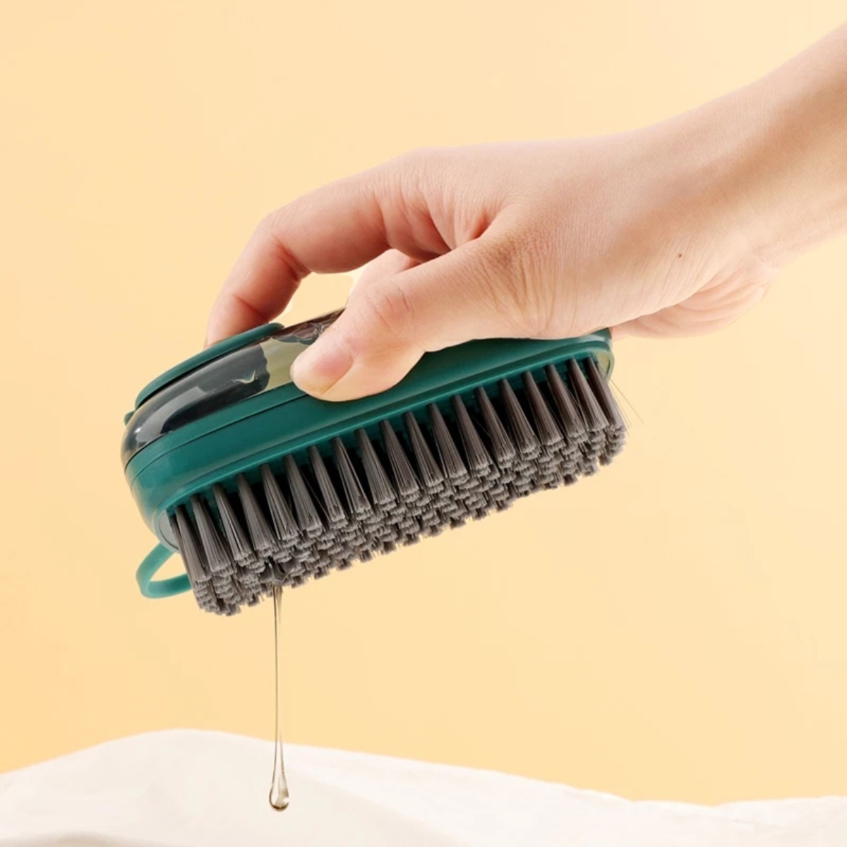 Cepillo Dispensador Jabon Limpieza Calzado Ropa Baño Cocina - Imagen 12