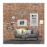 Papel Adhesivo Beige Empapelar Paredes Simil Piedra 122 Cm - Imagen 4