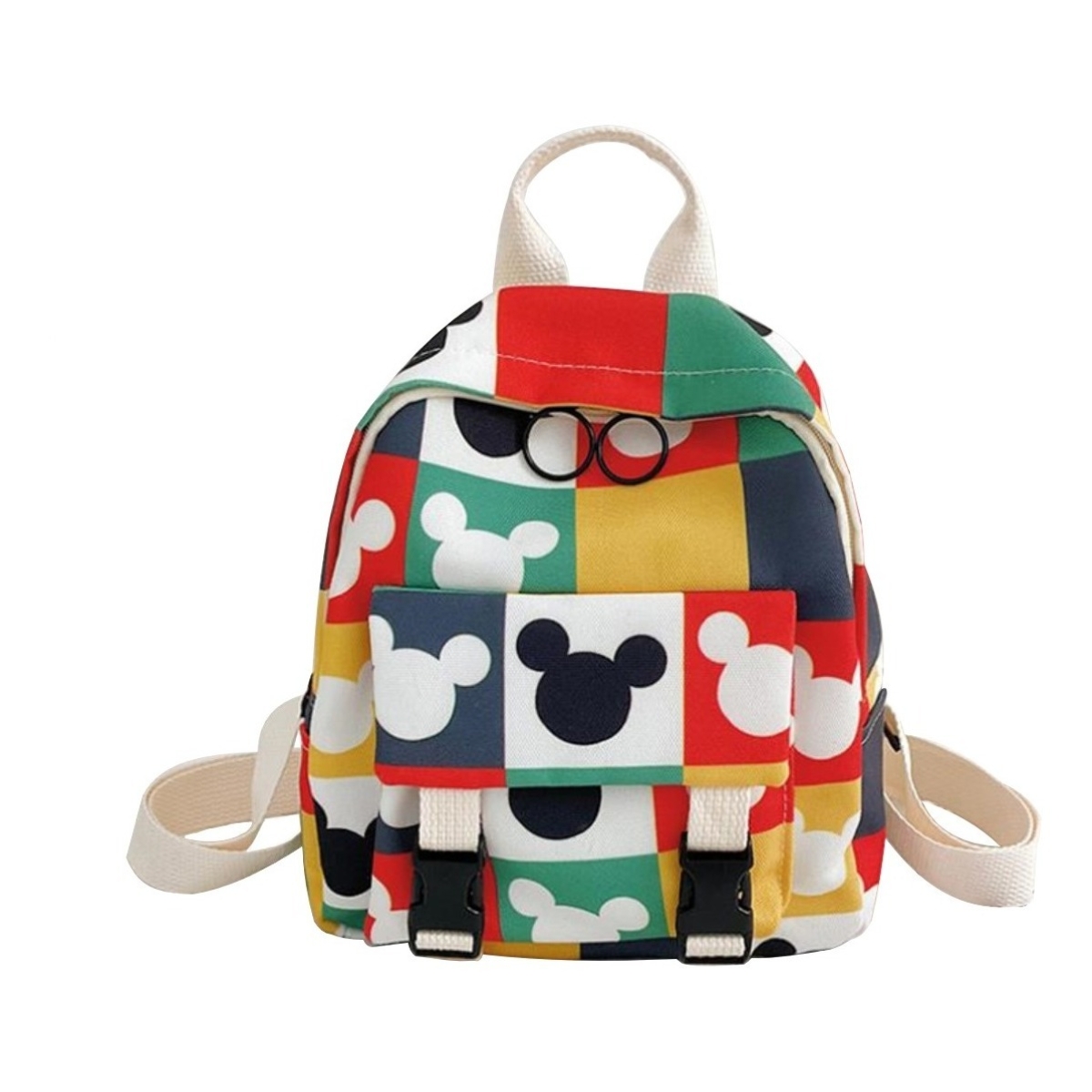 Mochila Infantil Escolar A Cuadros Disney Mickey O Minnie - Imagen 8