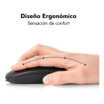 Mouse Ultra Slim Inalámbrico Recargable Con Nano Receptor - Imagen 4