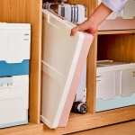 Caja De Almacenamiento Organizacion Con Tapa Y Tranca Chica - Imagen 3