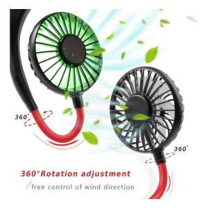 Ventilador Vincha Portatil Inalámbrico Deporte Manos Libre, foto 3