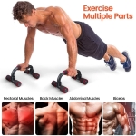 Barra Fija X2 P/ Flexiones Push Up Lagartijas Fitness Par - Imagen 3