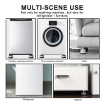 Soporte Base Lavarropa Heladera Mueble Antideslizante X4 - Imagen 5