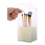 Organizador De Acrilico Para Brochas Soporte Cosmeticos
