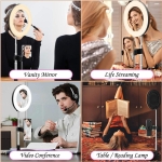 Espejo Con Luz Led Selfie + Soporte Celular Foto Maquillaje - Imagen 8