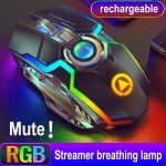 Mouse Juego Inalámbrico Recargable E-sport Game Rgb Ergonomi - Imagen 5
