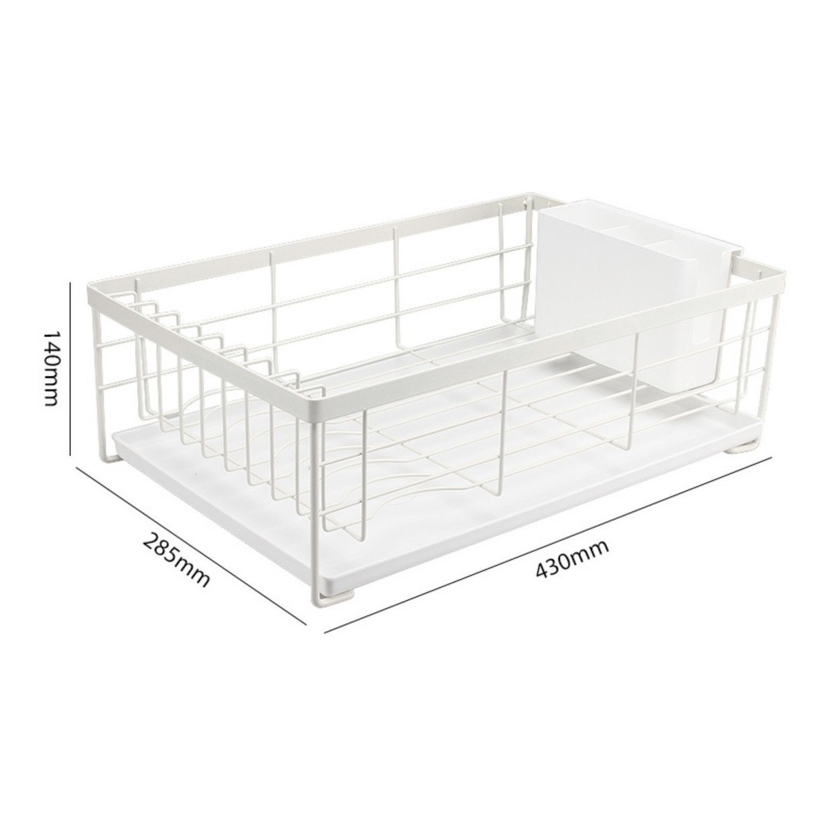 Seca Platos Escurridor De Vajilla Metal Esmaltado C/ Bandeja - Imagen 5