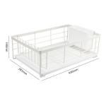 Seca Platos Escurridor De Vajilla Metal Esmaltado C/ Bandeja - Imagen 5