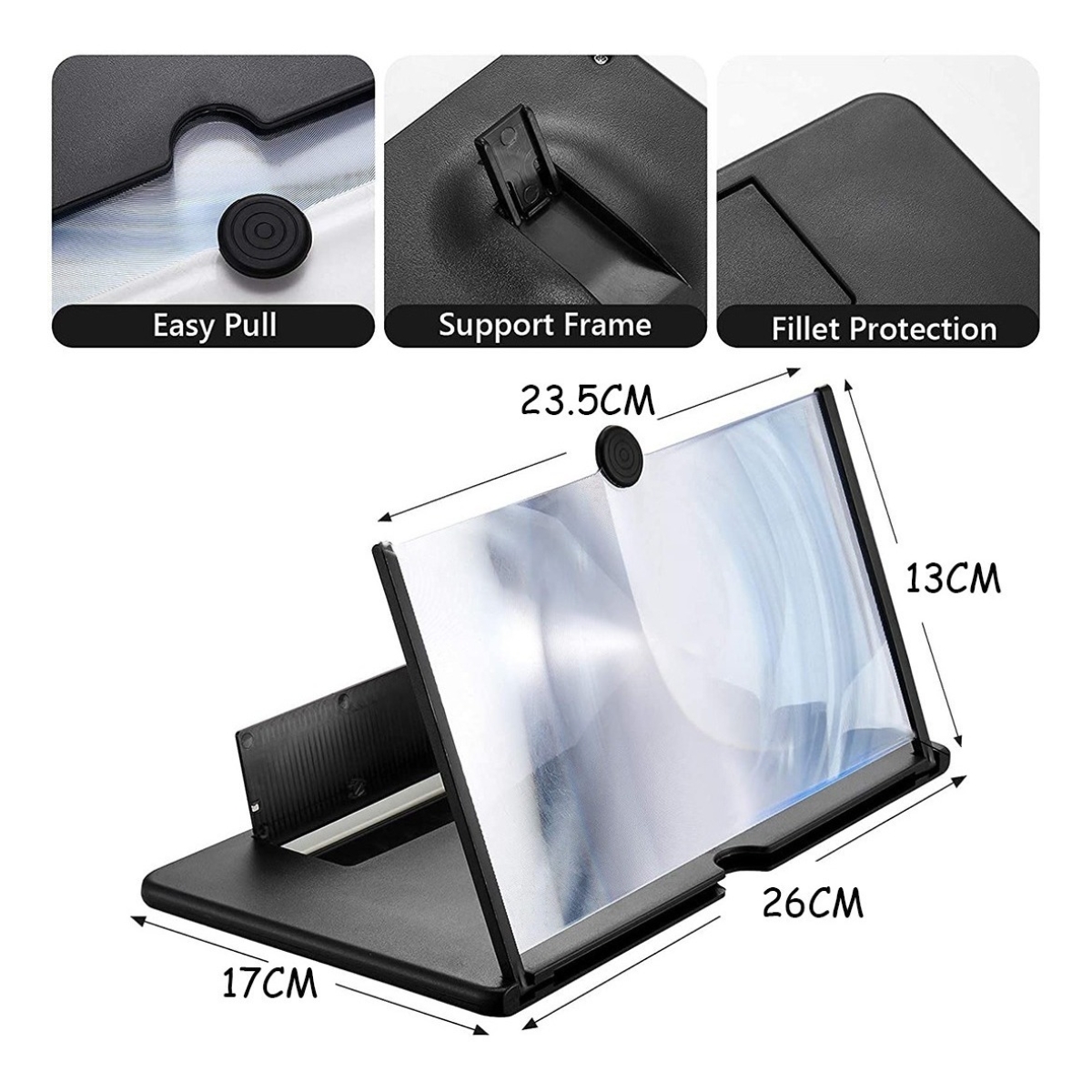 Lupa Aumenta Amplifica Pantalla De Celular 3d 12 Pulgadas - Imagen 4