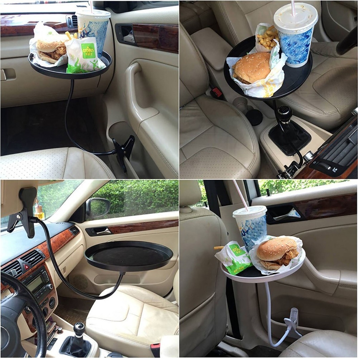 Mesa Bandeja Para Auto Mesita Con Pinza Multiuso - Imagen 5