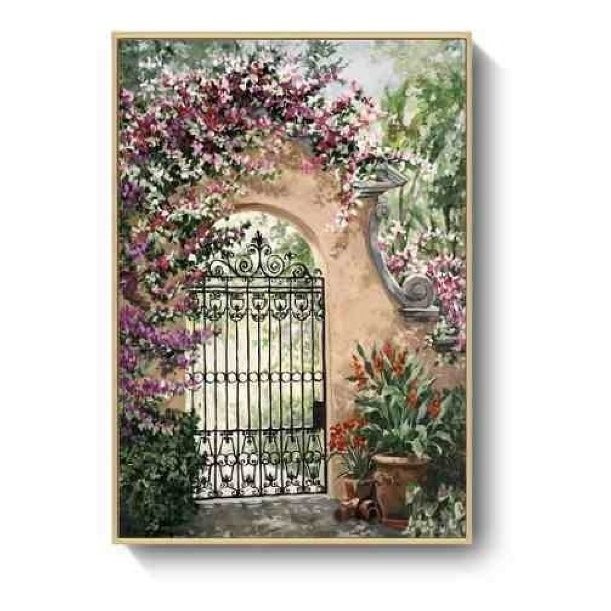 Cuadros Modernos Decorativo + Marco Madera Tripticos Paisaje - Imagen 4