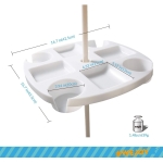 Soporte Posa Vaso Bandeja Mesa Para Sombrilla Playa Cómoda - Imagen 3