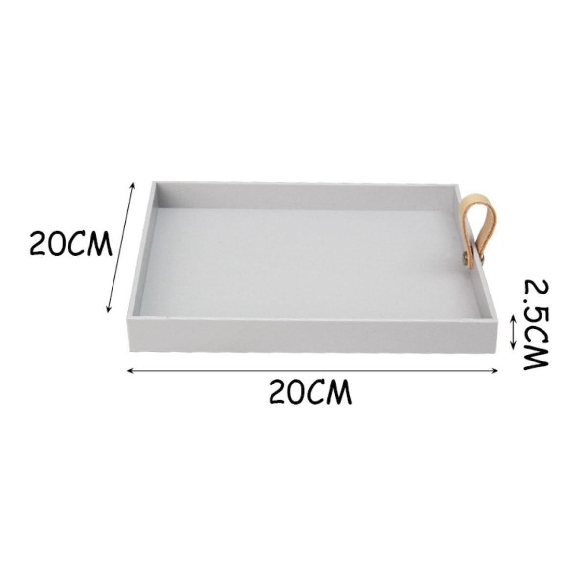 Bandeja Organizadora Centro De Mesa Nordica Asa Decorativa - Imagen 2
