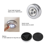 Lampara Luz Led Táctil Inalámbrica Autoadhesiva Placard 2pcs - Imagen 5