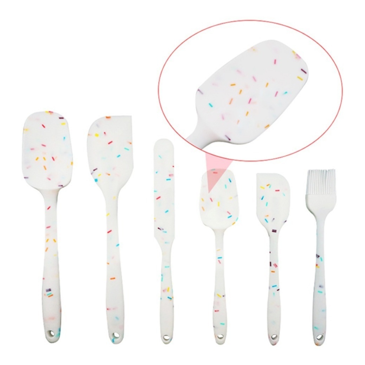 Set X6 Utensilios Menage Silicona De Cocina Repostería - Imagen 15