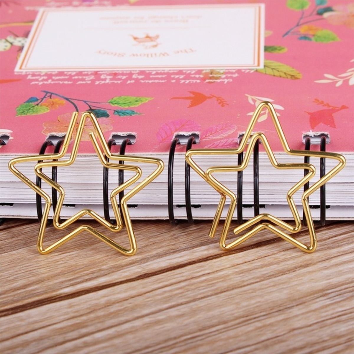 Clip Metalico Papeles Varios Diseño Estrella X 12 Unidades - Imagen 3