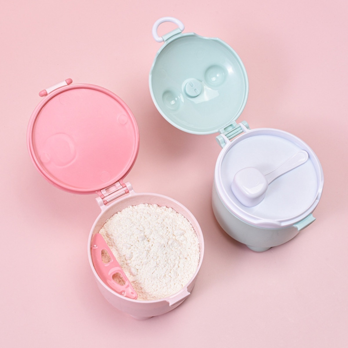 Dispensador Portatil Formula Leche En Polvo Snacks 10cm - Imagen 7